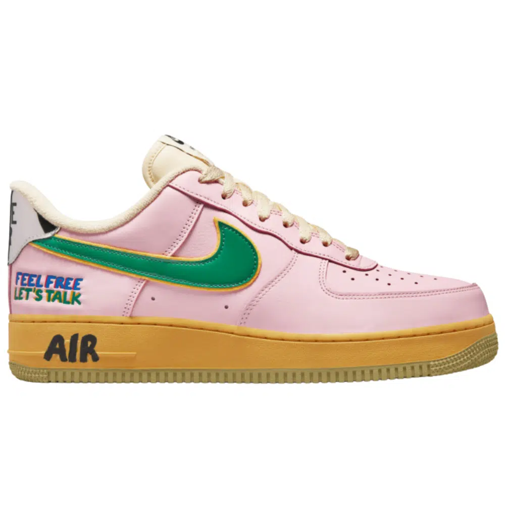 NIKE AIR FORCE 1 ’07 “FEEL FREE, LET’S TALK” (1) RÉPLICA NIKE AIR FORCE 1 '07 "FEEL FREE, LET'S TALK" - Imagen 1