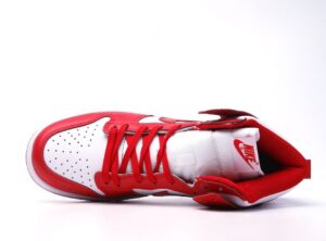 RÉPLICA NIKE DUNK HIGH WHITE RED - Imagen 5